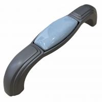 Ручка-скоба 96мм R40 серый, керамика 10988