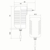 Беспроводная зарядка, круглая, серый SBT-RCH-05