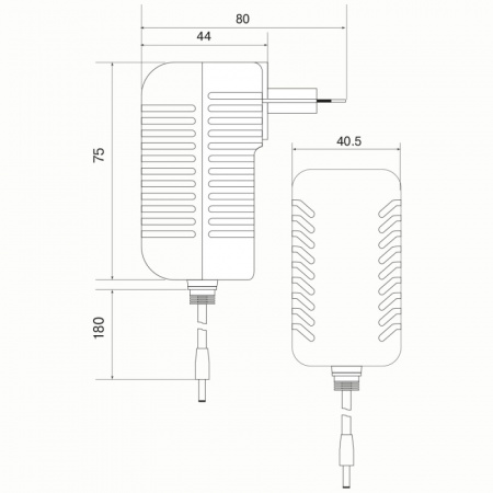 Беспроводная зарядка, круглая, серый SBT-RCH-05