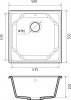Мойка UNIQUE 500 , цвет U-500 черный