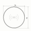 Беспроводная зарядка, круглая, серый SBT-RCH-05