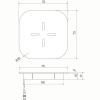 Беспроводная зарядка, квадратная, черный SBT-SCH-20